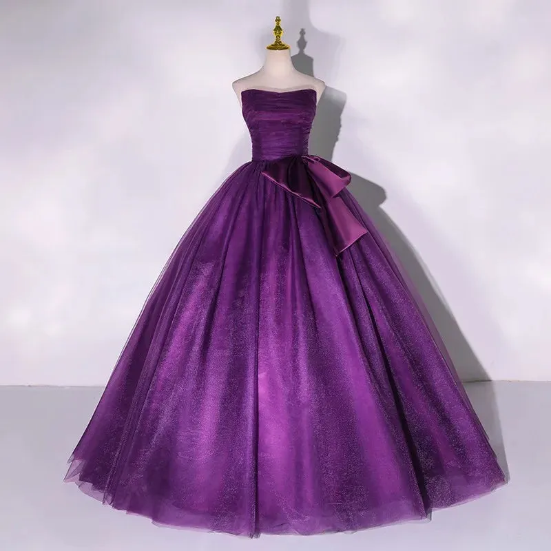 Duchess Magenta's Custom Made Evening Gown Strapless Formal Dress