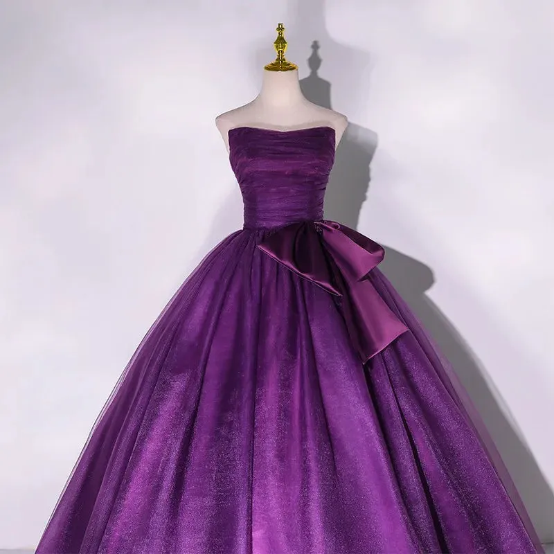 Duchess Magenta's Custom Made Evening Gown Strapless Formal Dress