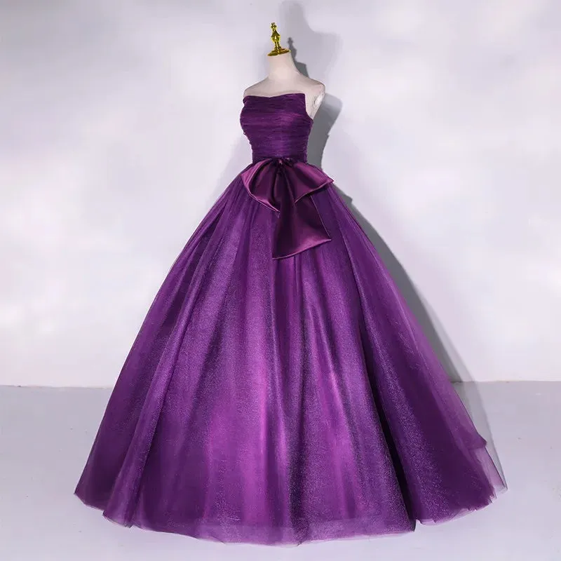 Duchess Magenta's Custom Made Evening Gown Strapless Formal Dress