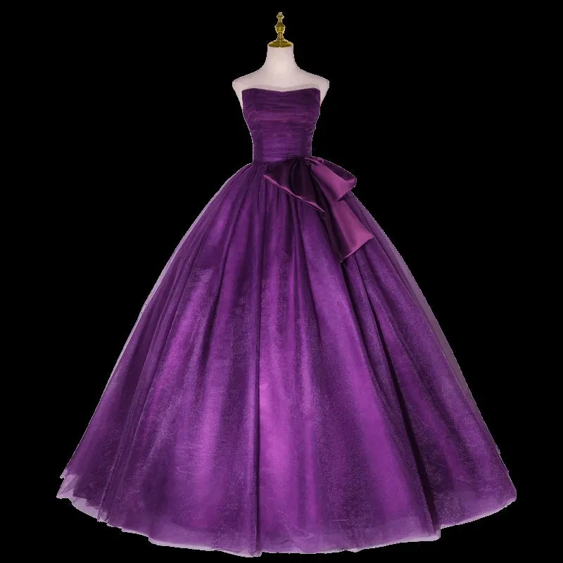 Duchess Magenta's Custom Made Evening Gown Strapless Formal Dress