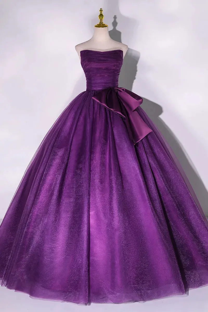 Duchess Magenta's Custom Made Evening Gown Strapless Formal Dress