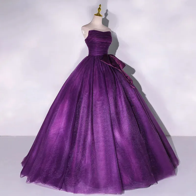 Duchess Magenta's Custom Made Evening Gown Strapless Formal Dress