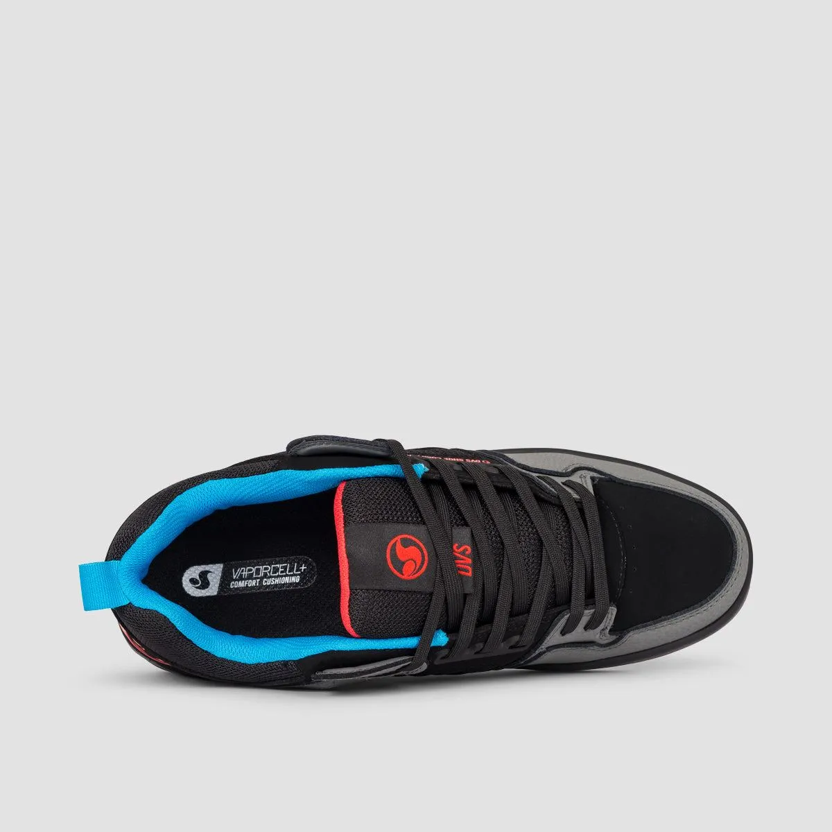 DVS Comanche 2.0  Shoes - Charcoal/Black/Fiery Red/Blue Nubuck