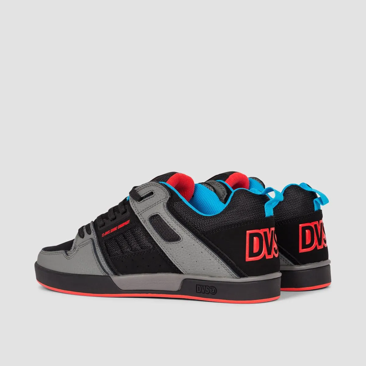 DVS Comanche 2.0  Shoes - Charcoal/Black/Fiery Red/Blue Nubuck