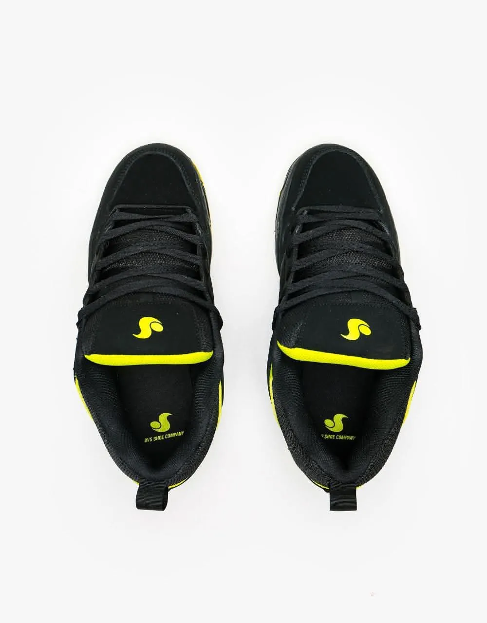 DVS Gambol Skate Shoes - Black/Lime Nubuck