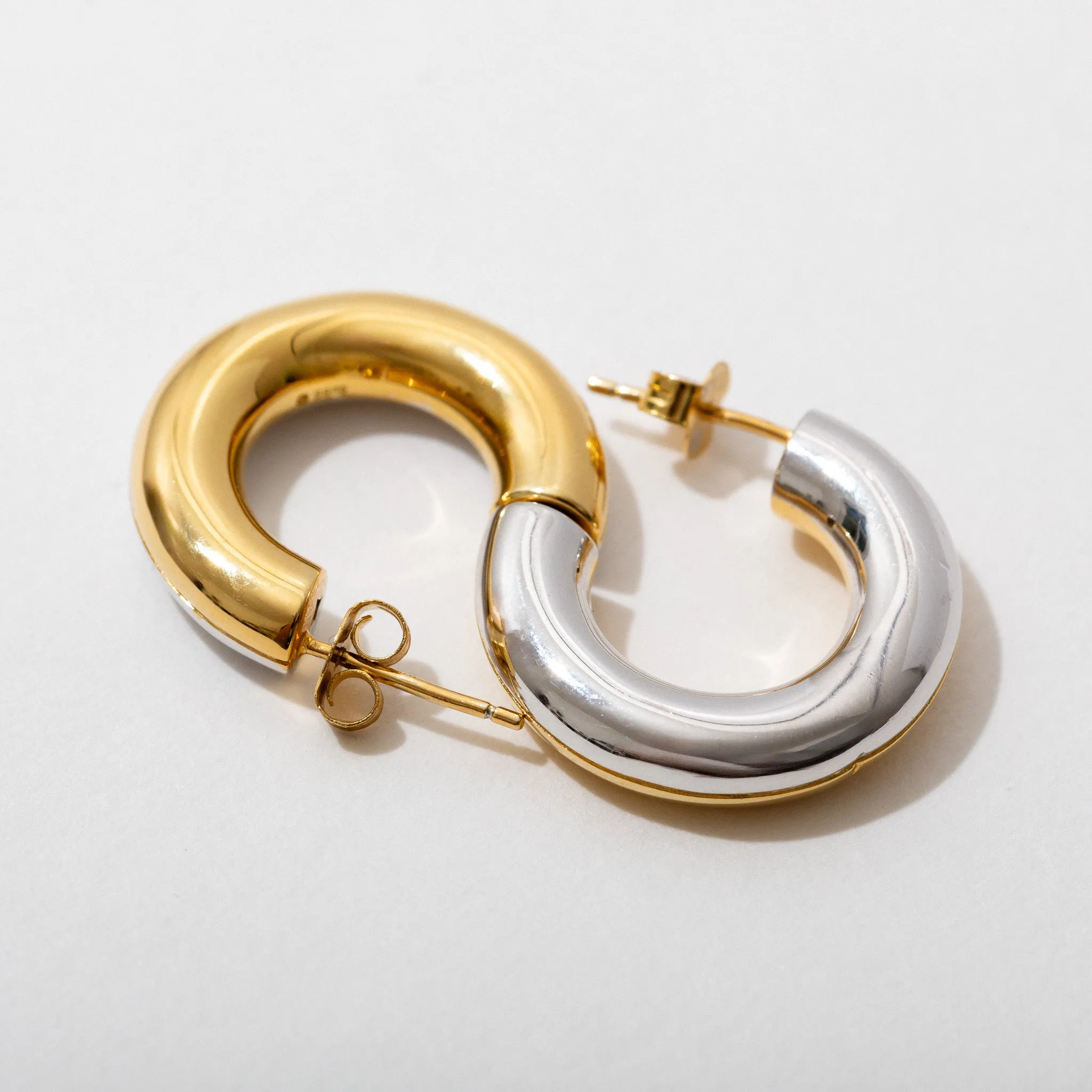 Enora Two-Tone Hoops