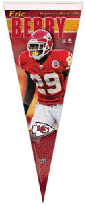 Eric Berry "Chiefs Action" Premium Felt Pennant (LE /1000) - Wincraft