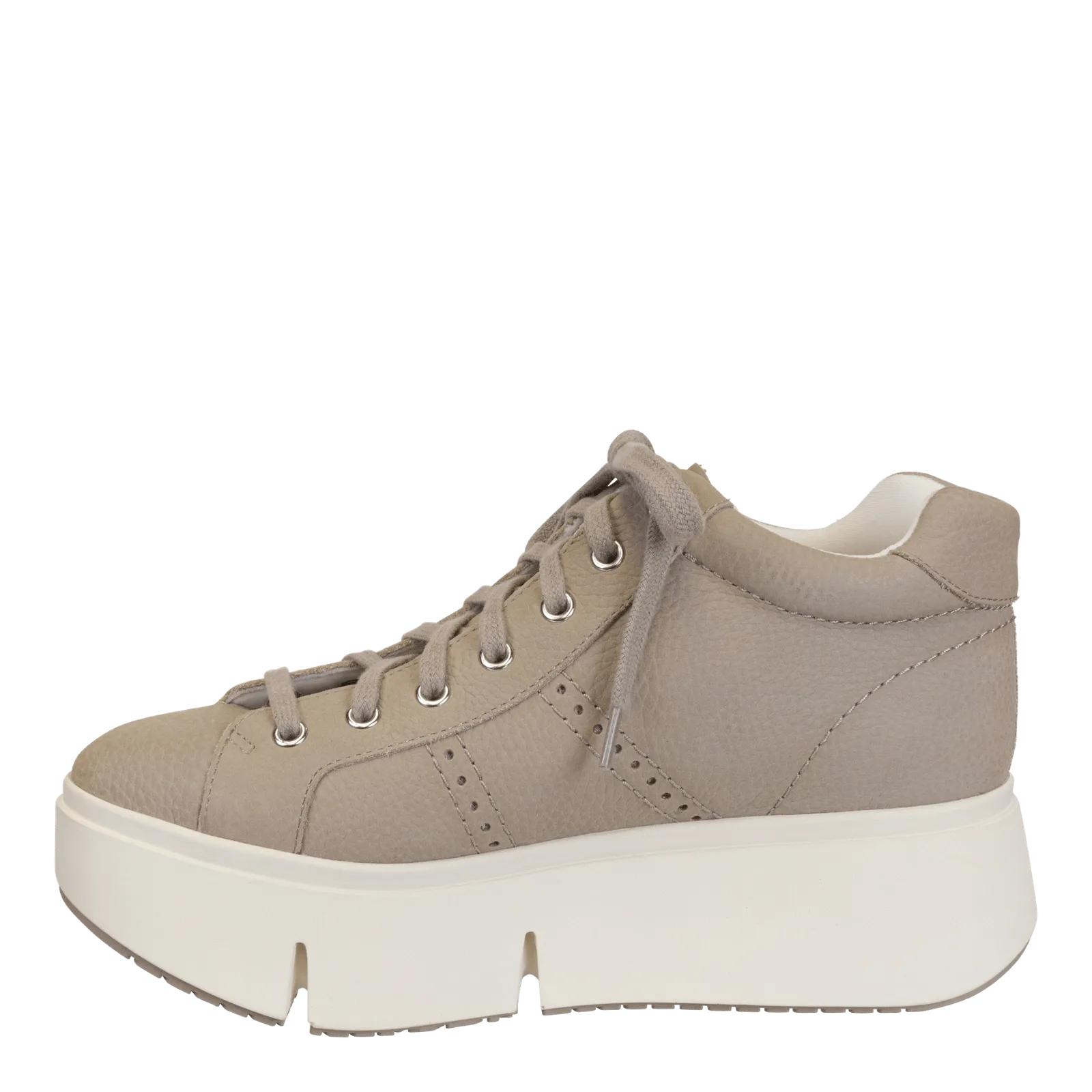 ESSEX in GREIGE Platform High Top Sneakers