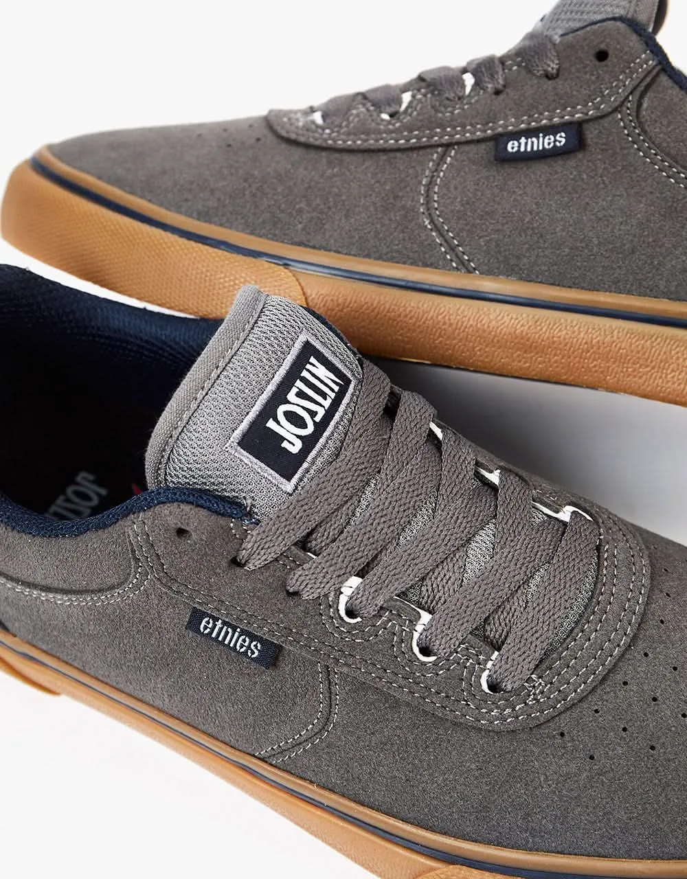 Etnies Joslin Vulc Skate Shoes - Grey/Gum