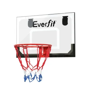 Everfit Mini Basketball Hoop Door Wall Mounted Kids Sport Backboard Indoor Black