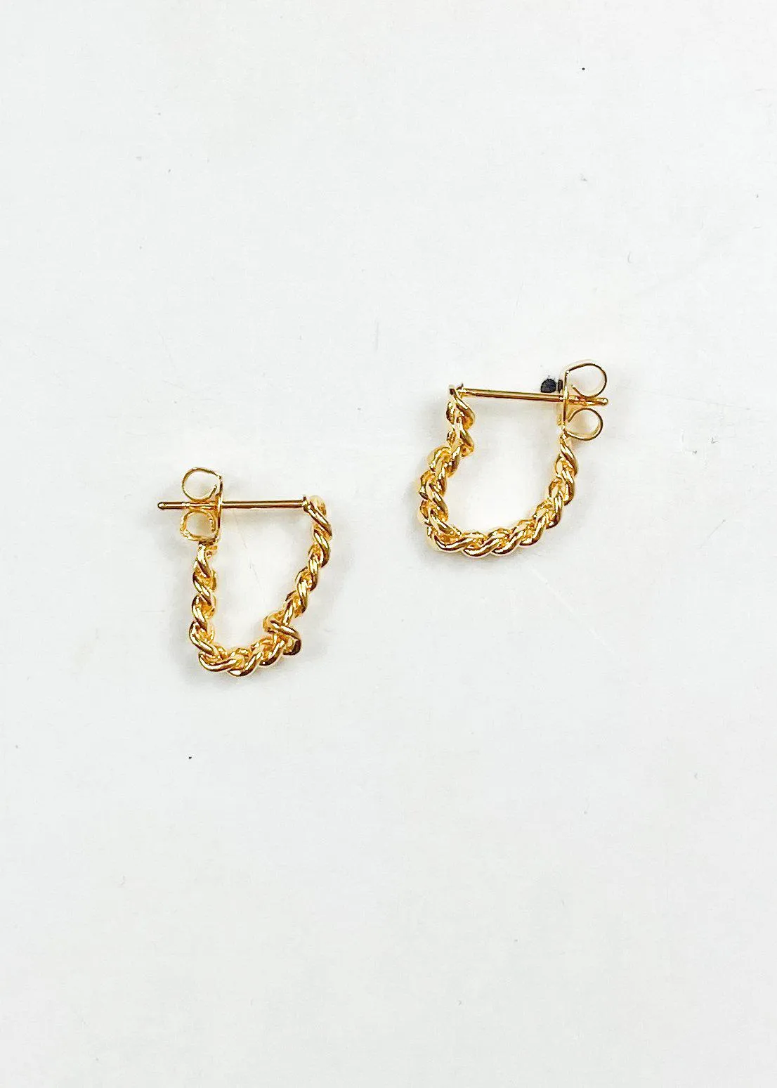 Everyday Chain Hoop Stud