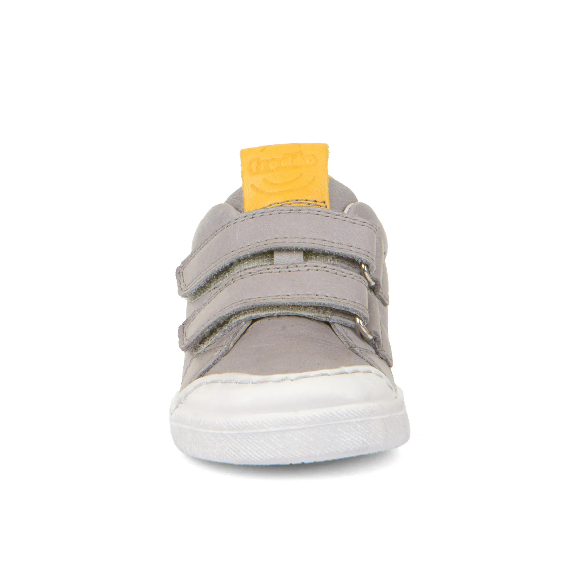 Froddo Boy's and Girl's Rosario Casual Shoes with Hoop and Loop Closure - Light Grey