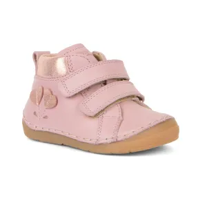 Froddo Girl's Paix  Casual Shoes with Hoop and Loop Closure - Pink 