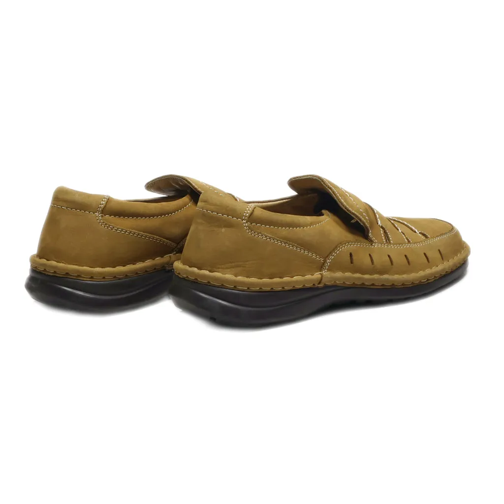 Gallus Formal Slip Ons Leather Brown Colour For Men