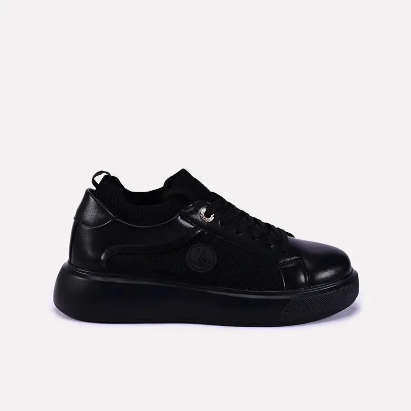 Glimmer Black Platform Sneakers 0440700