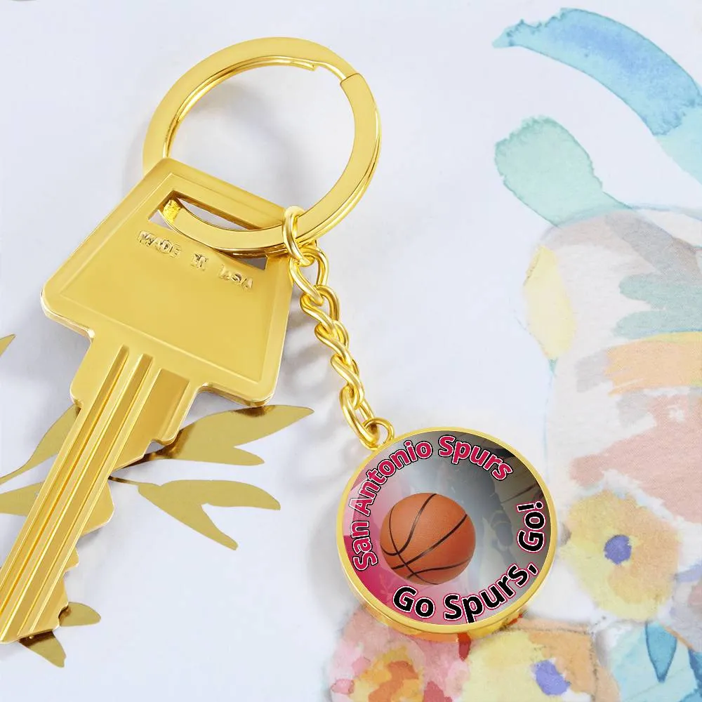 Go Spurs, Go! Keychain