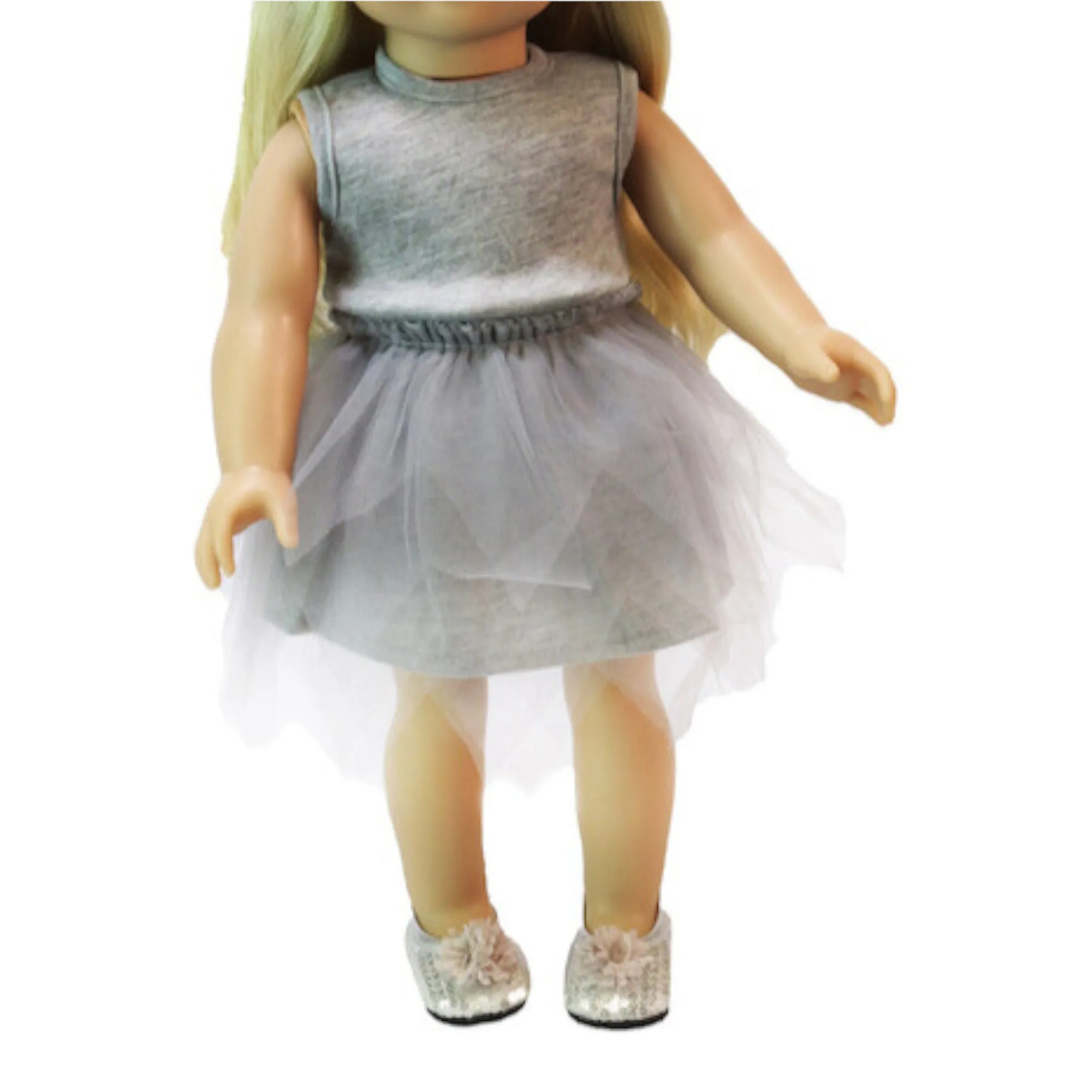 Grey Dress for 18-inch dolls