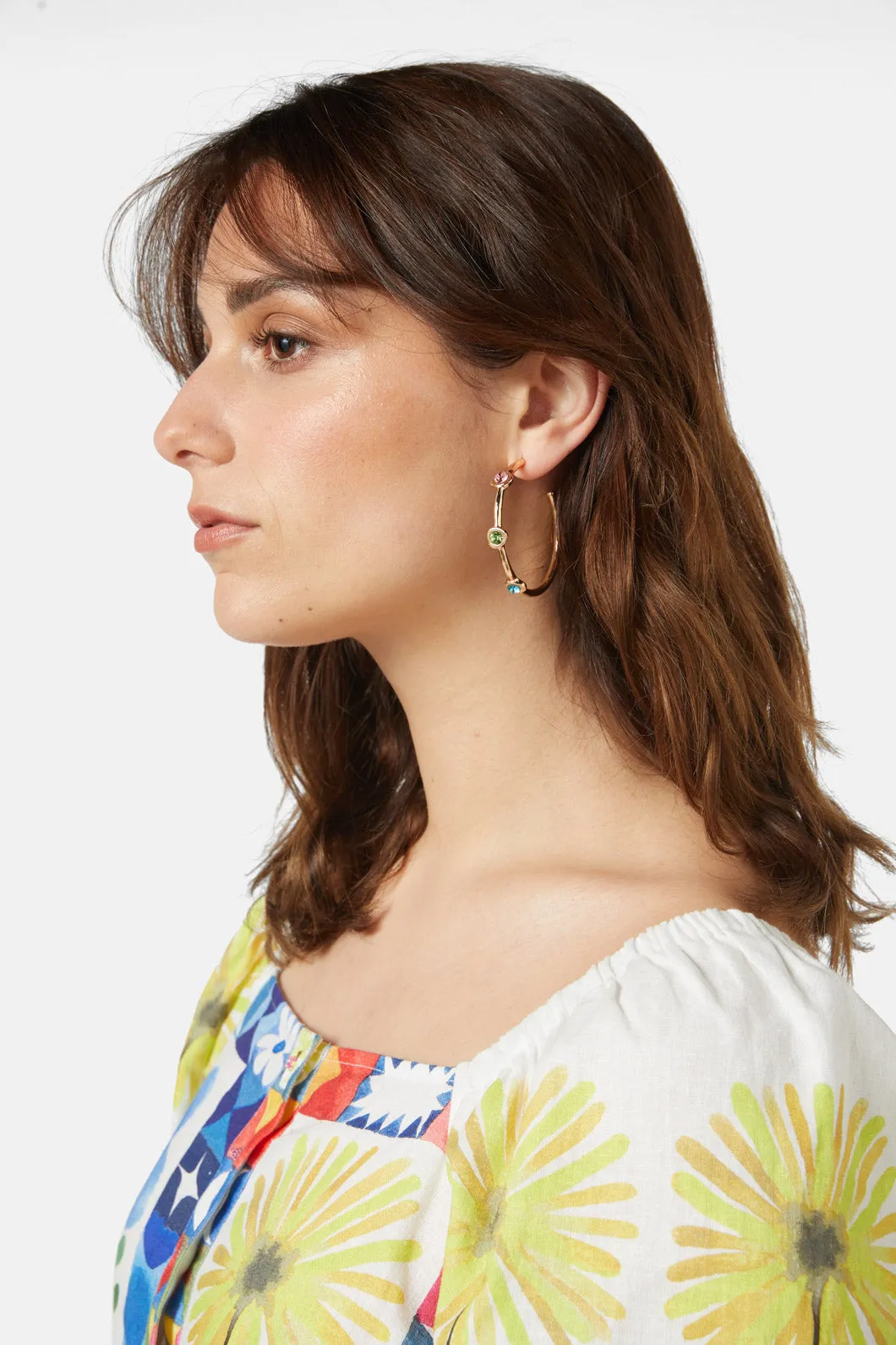 Gumdrop Hoop Earrings