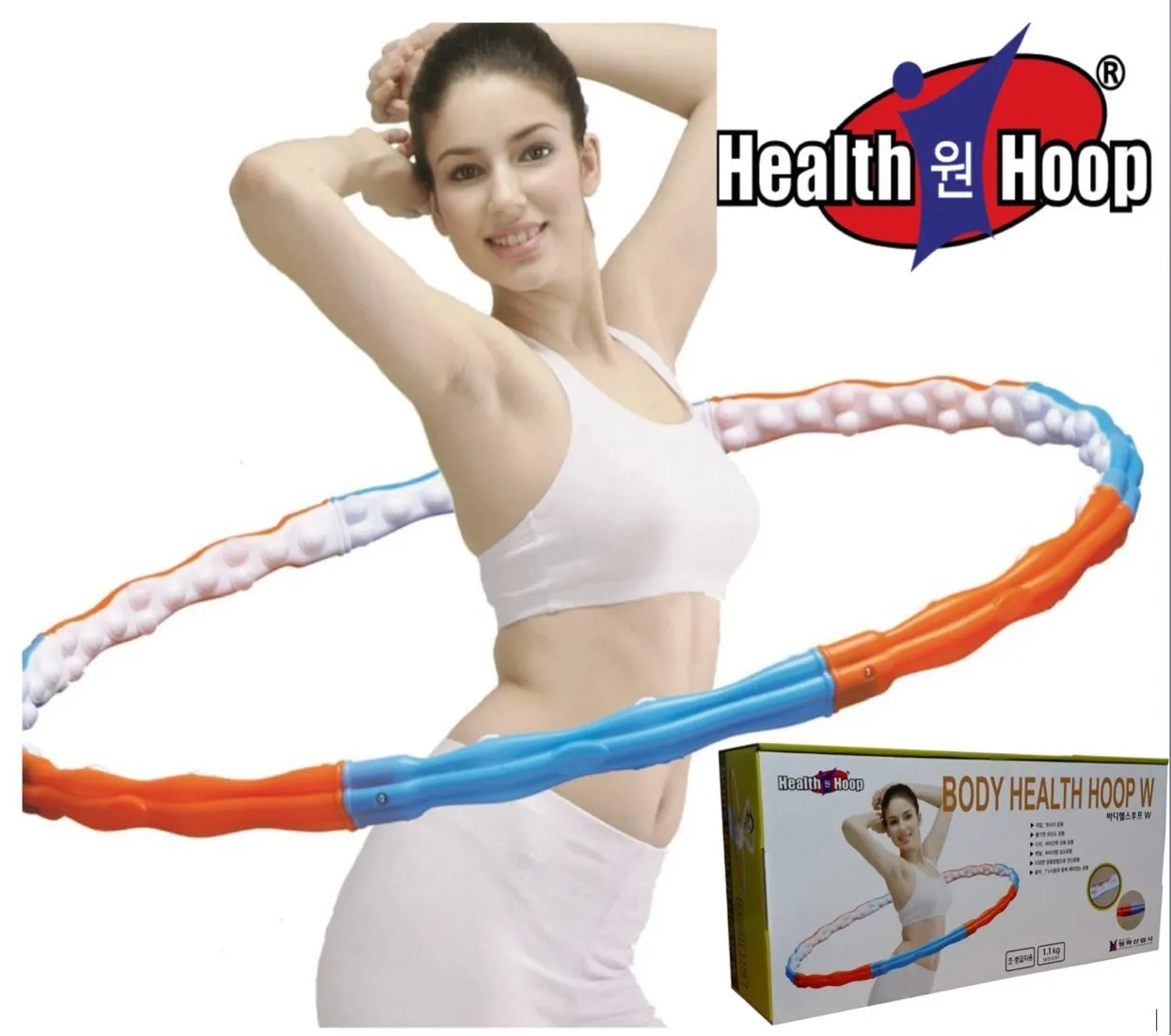 Health Hoop-Weight Loss 2.43lb Health Hula Hoop for Fitness,Exercise,Workout