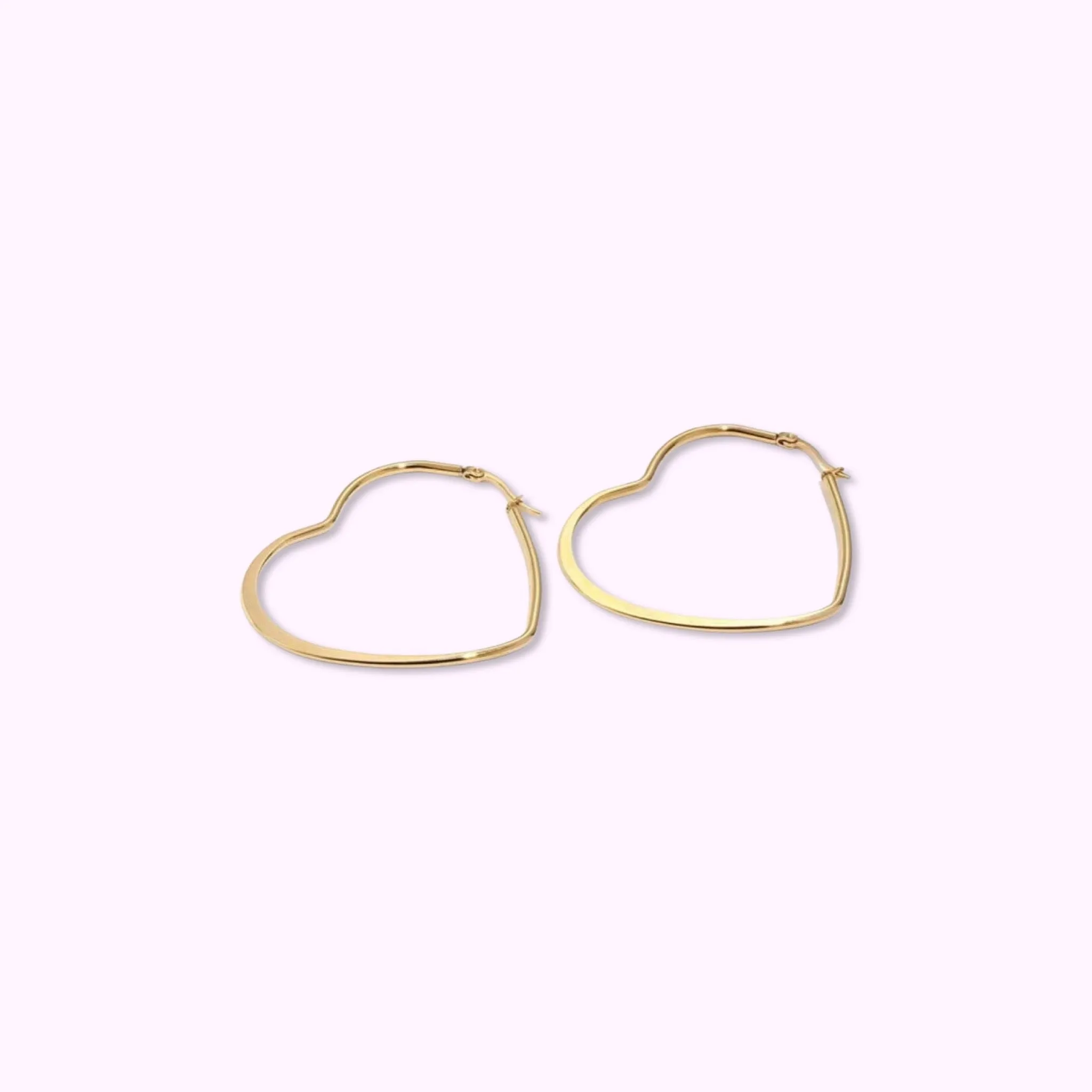 Heart Hoop Earrings