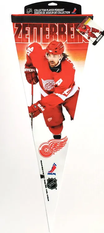 Henrik Zetterberg NHL Action Series Detroit Red Wings Premium Felt Pennant L.E. #322/2,008 - Wincraft