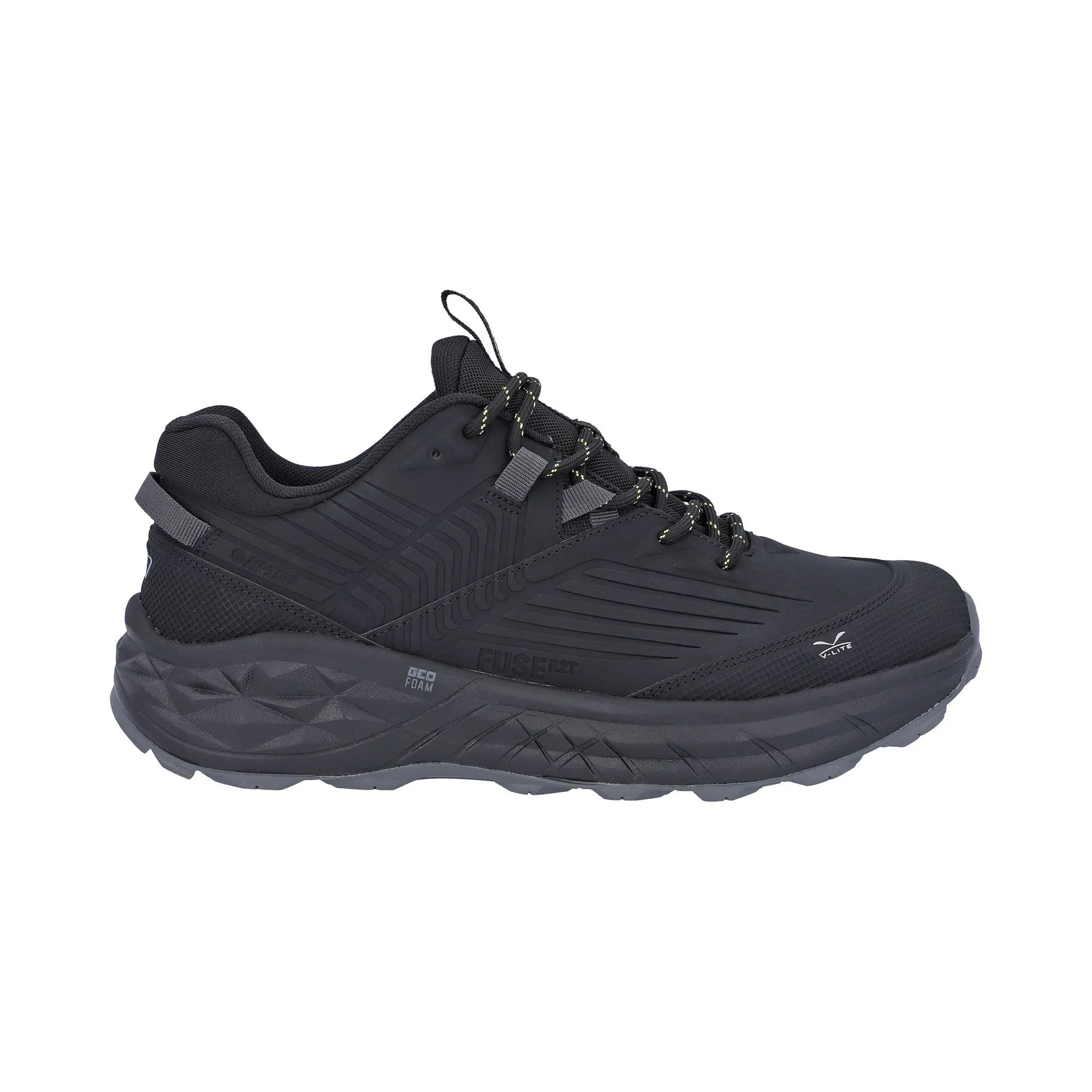 Hi-Tec Fuse Trek Mens Hiking Shoes - Black/Sulphur Spring