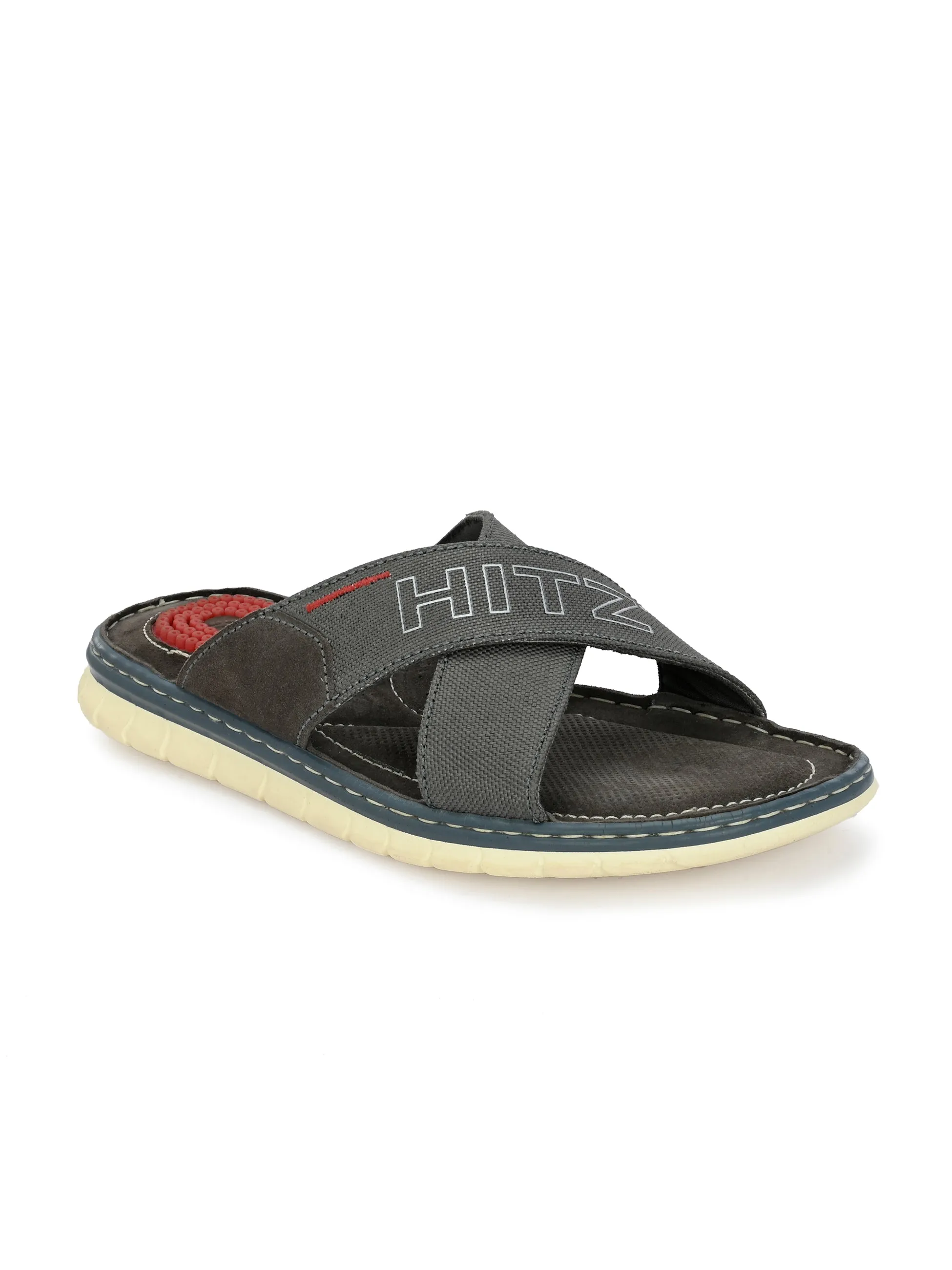 HITZ7454-Men's Grey Daily Wear Slippers