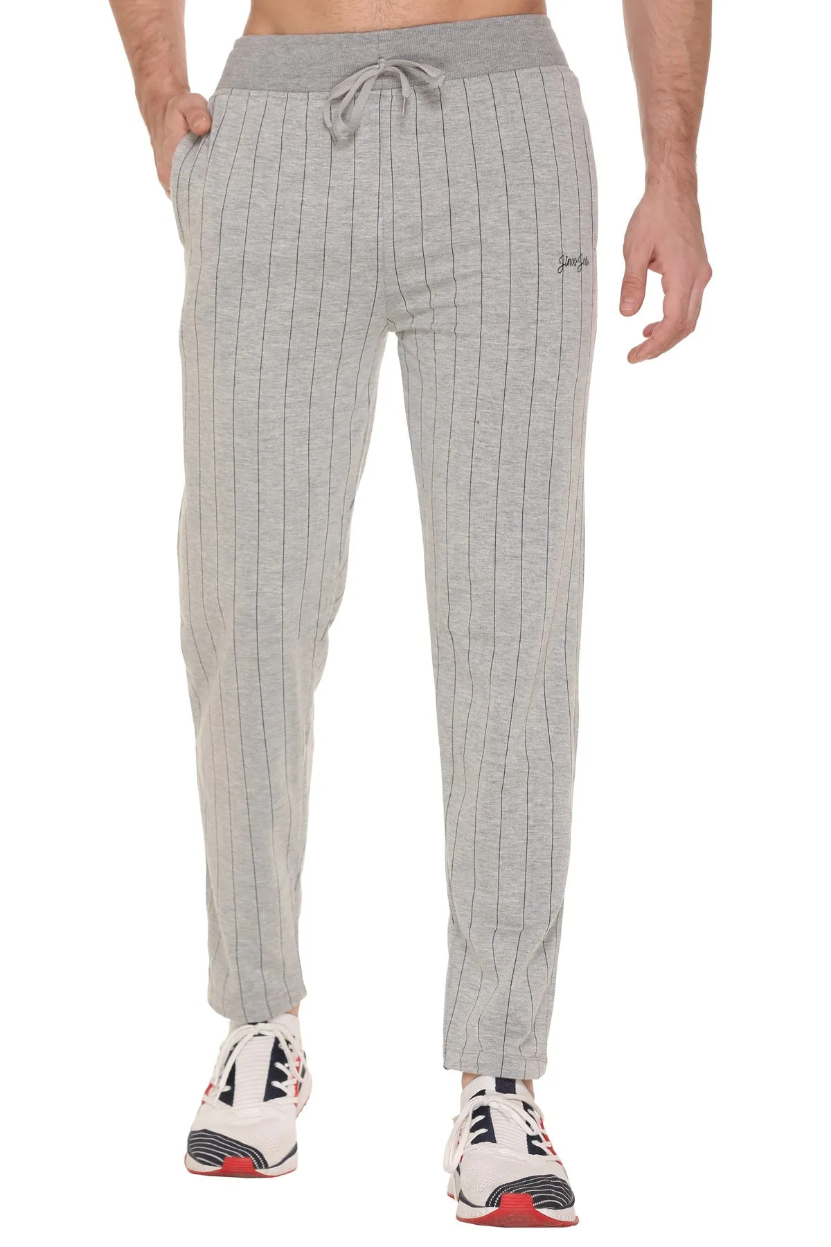 Jinxer Men Cotton Pajama Pants - Grey