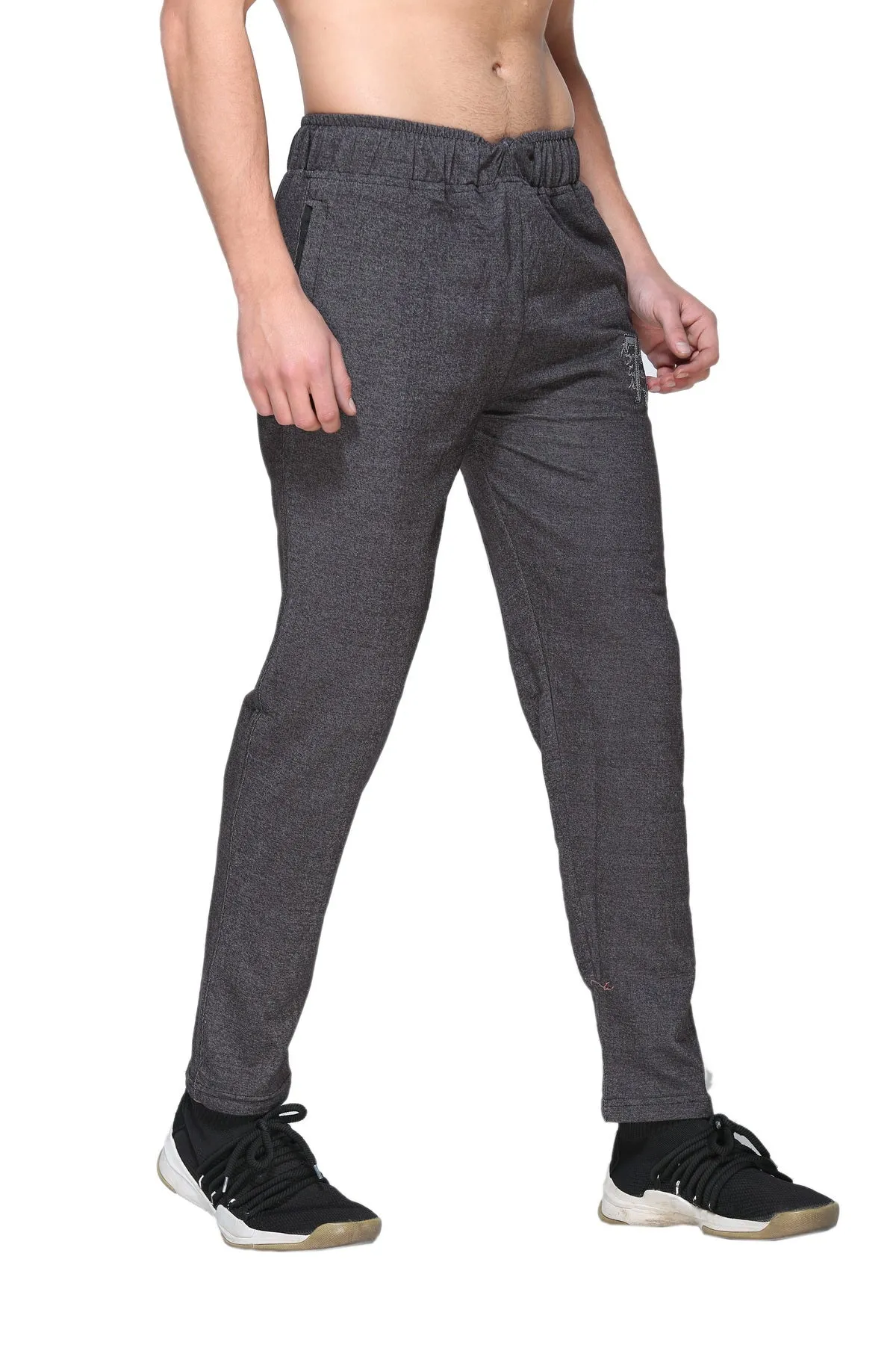 Jinxer Regular Fit Track Pants For Men - Black