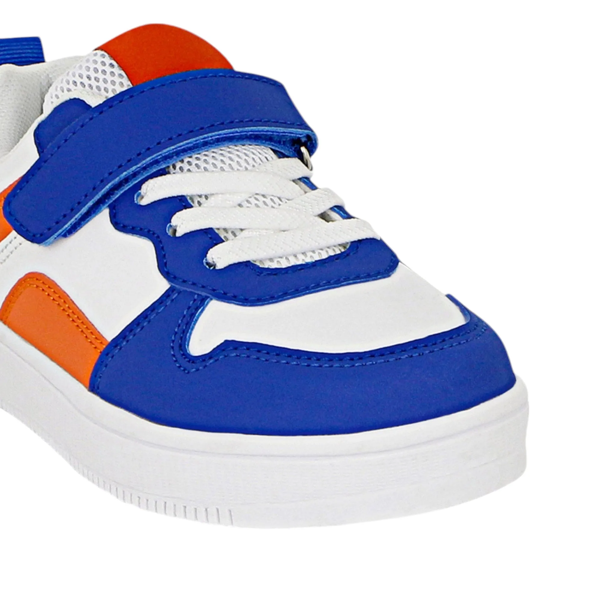 Kids Boys Grosby Webb Shoes Blue/White/Orange