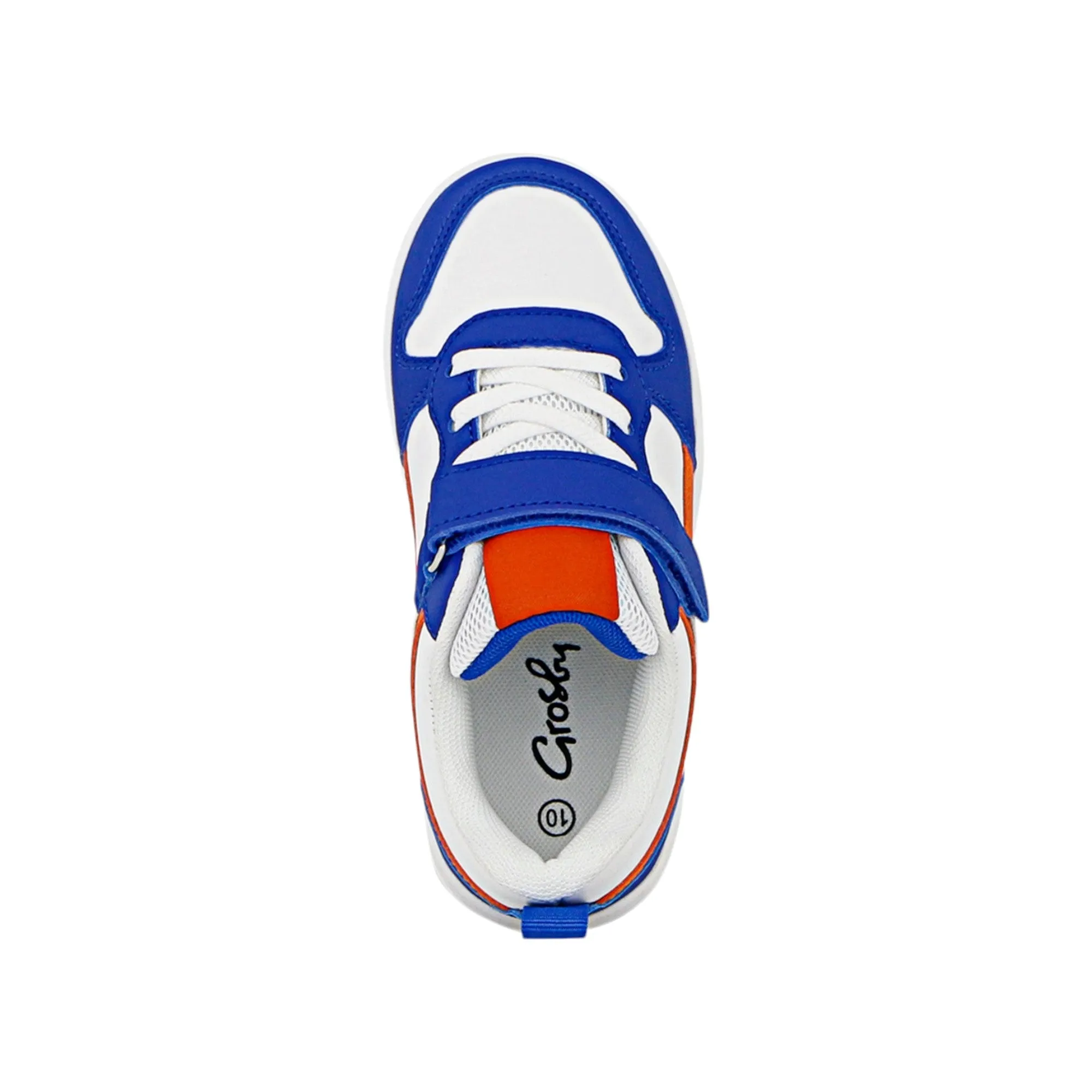 Kids Boys Grosby Webb Shoes Blue/White/Orange