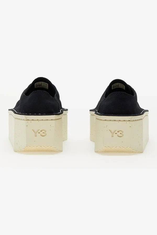 Kyasu Lo Top Black & Off-White Platform Sneakers