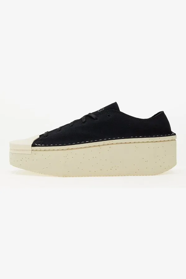 Kyasu Lo Top Black & Off-White Platform Sneakers