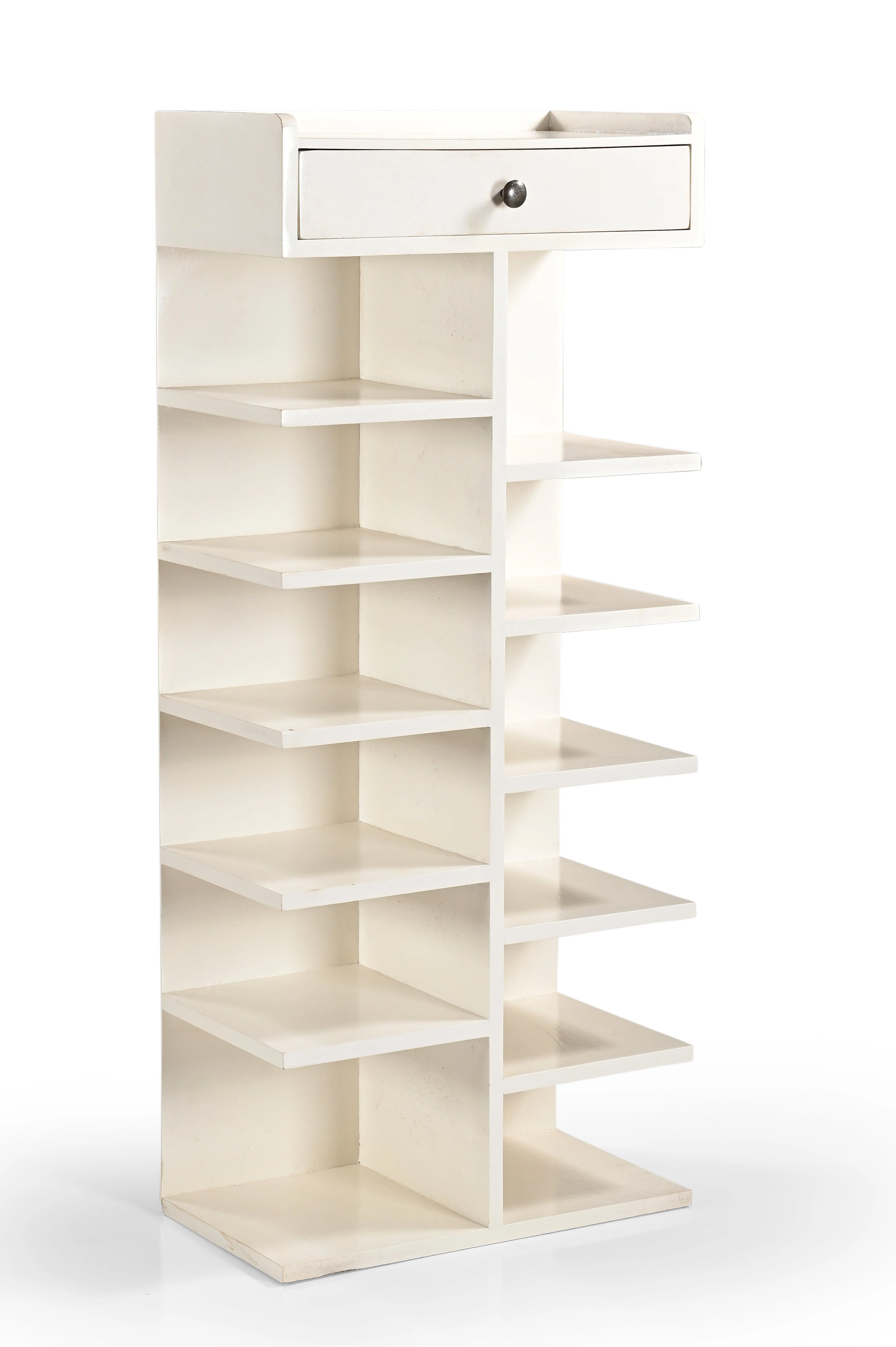 Ladria MDF Wood Shoe Rack In Warm White