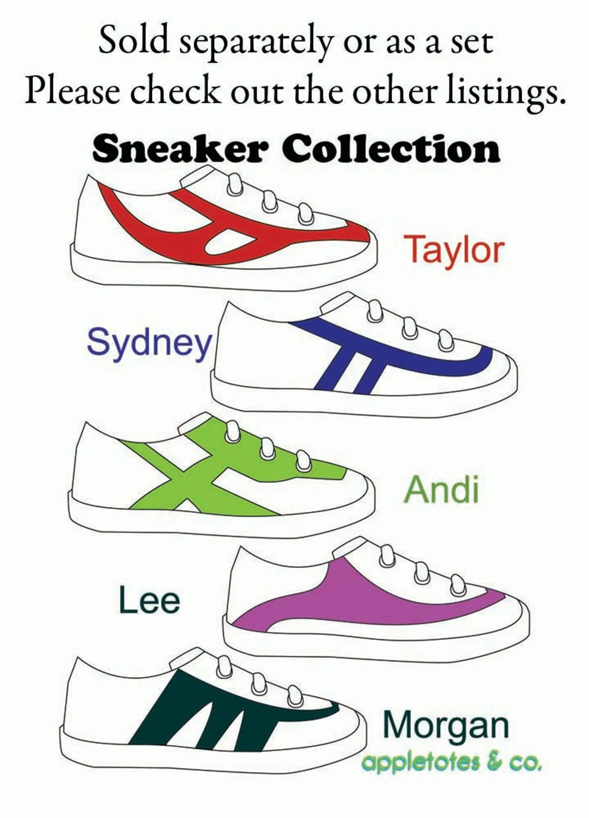 Lee Sneakers ITH Embroidery Patterns for 18 Inch Dolls