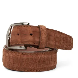 LEN Belt Buffed Alligator Chestnut STK