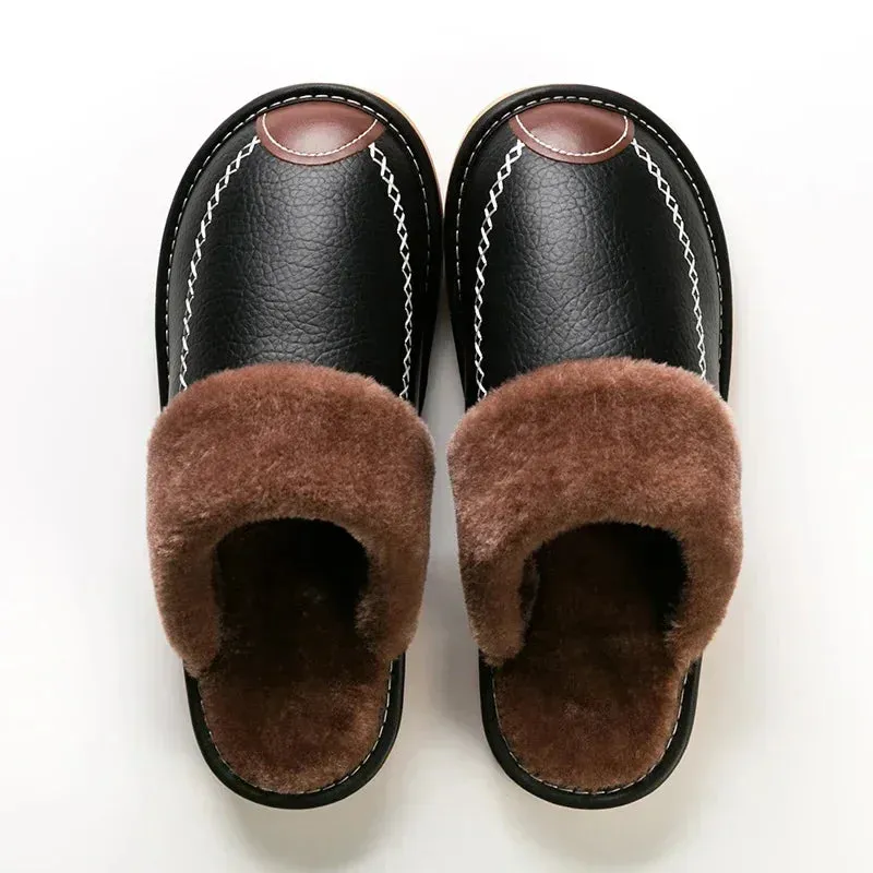 Men Leather Slippers