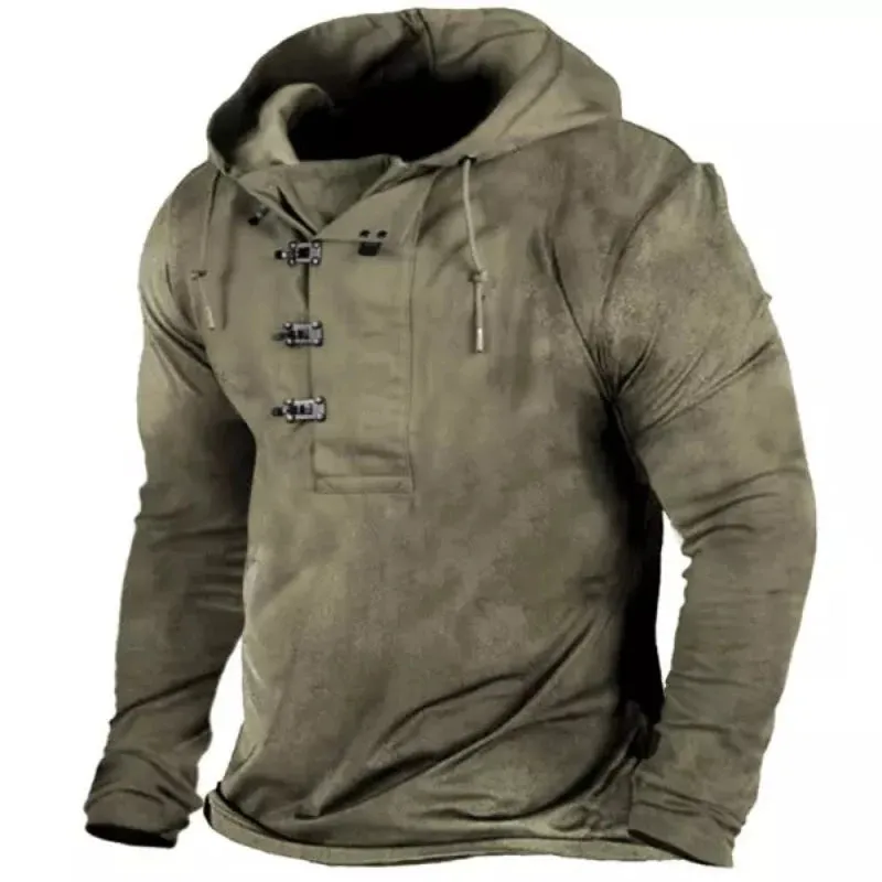 Men Outdoor Hooded T-Shirt