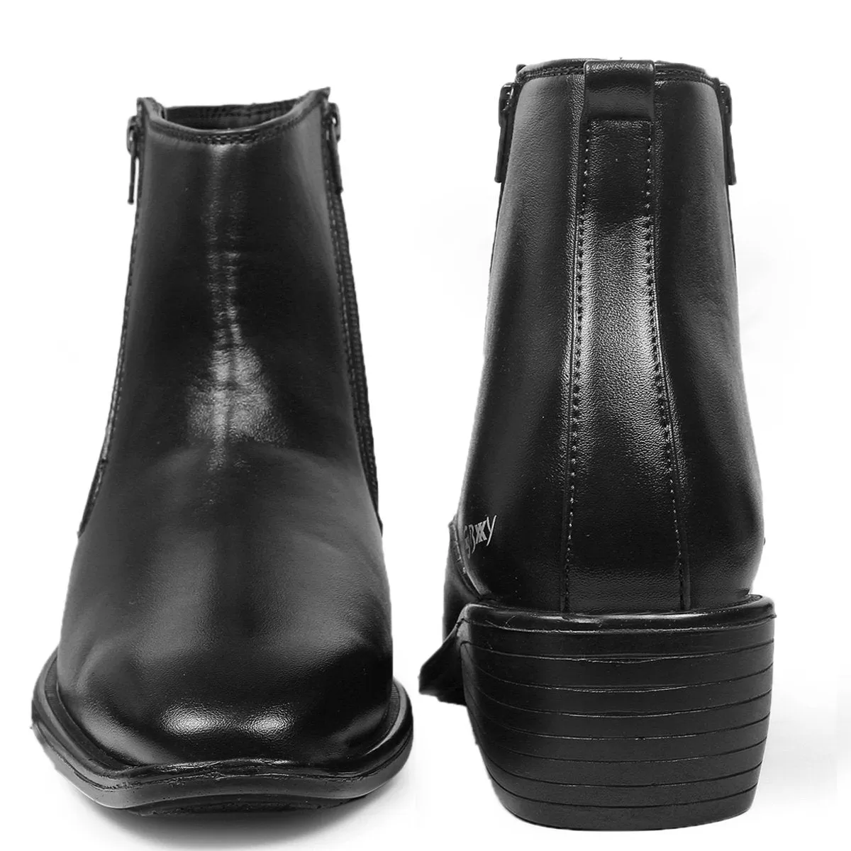 Men's Height Increasing Formal Wear Zipper Boots