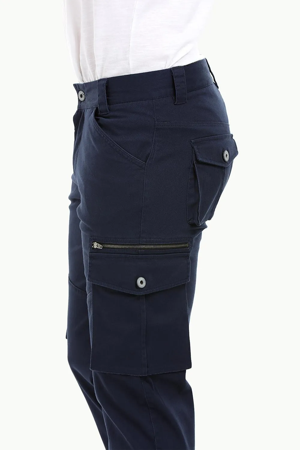 Men's Navy 7 Pocket Twill Cargo Pants