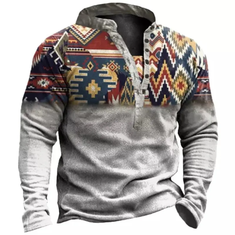 Men's Outdoor Ethnic Pattern Tactical Sweatshirt