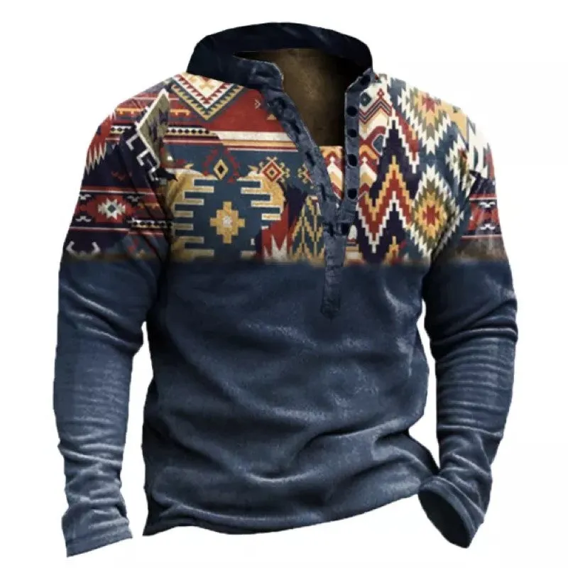 Men's Outdoor Ethnic Pattern Tactical Sweatshirt