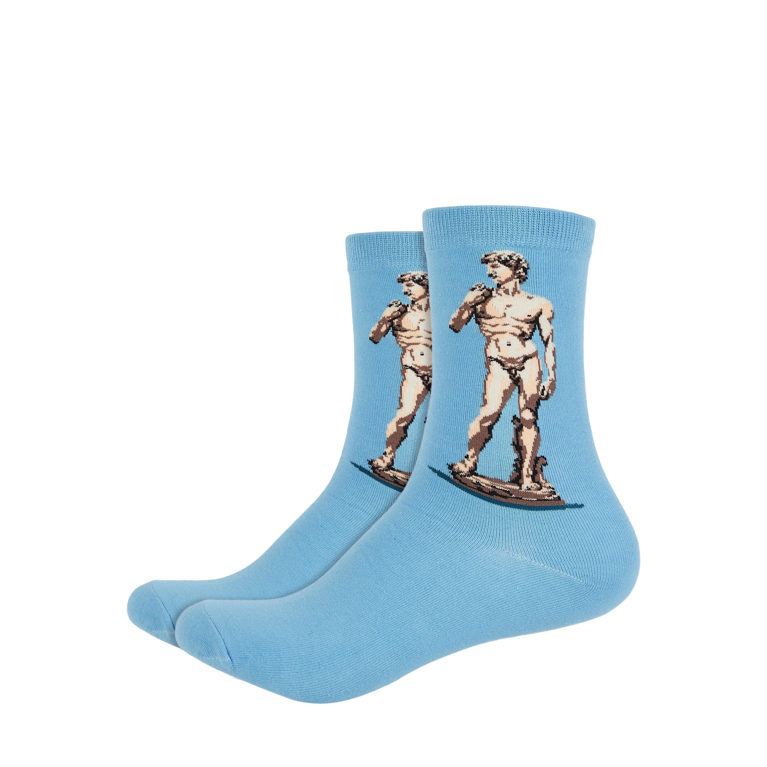 Michaelangelo's David Printed Quarter Length Socks