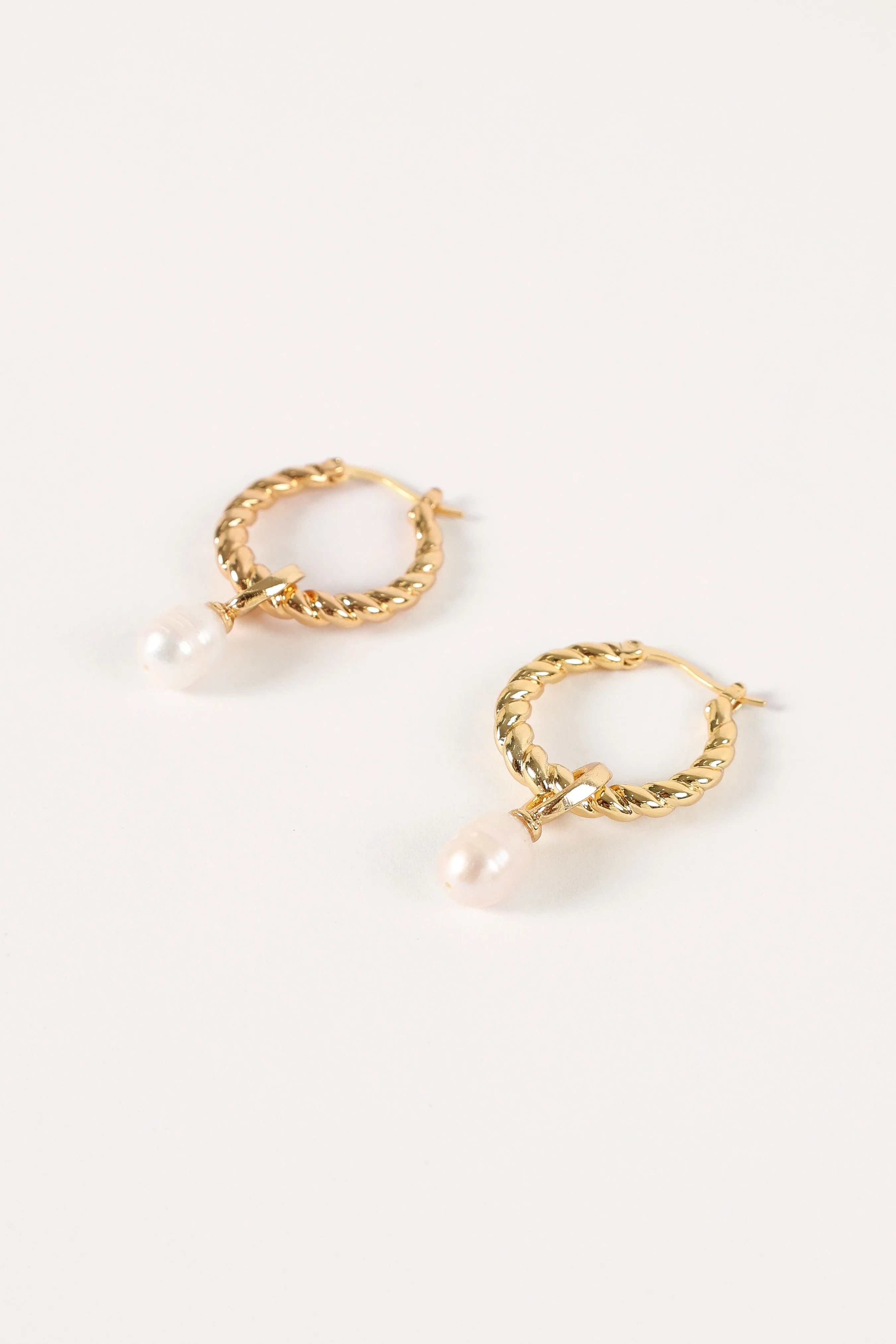 Monika Hoop Earrings - Gold