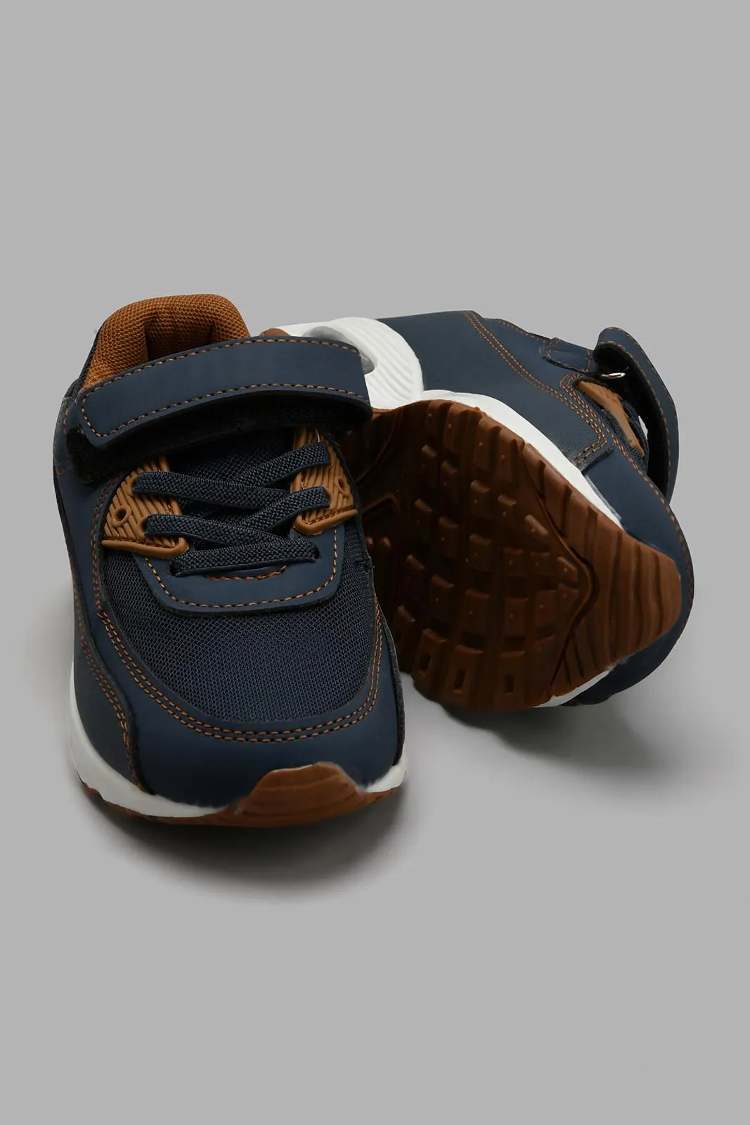 Navy Chunky Velcro Sneaker