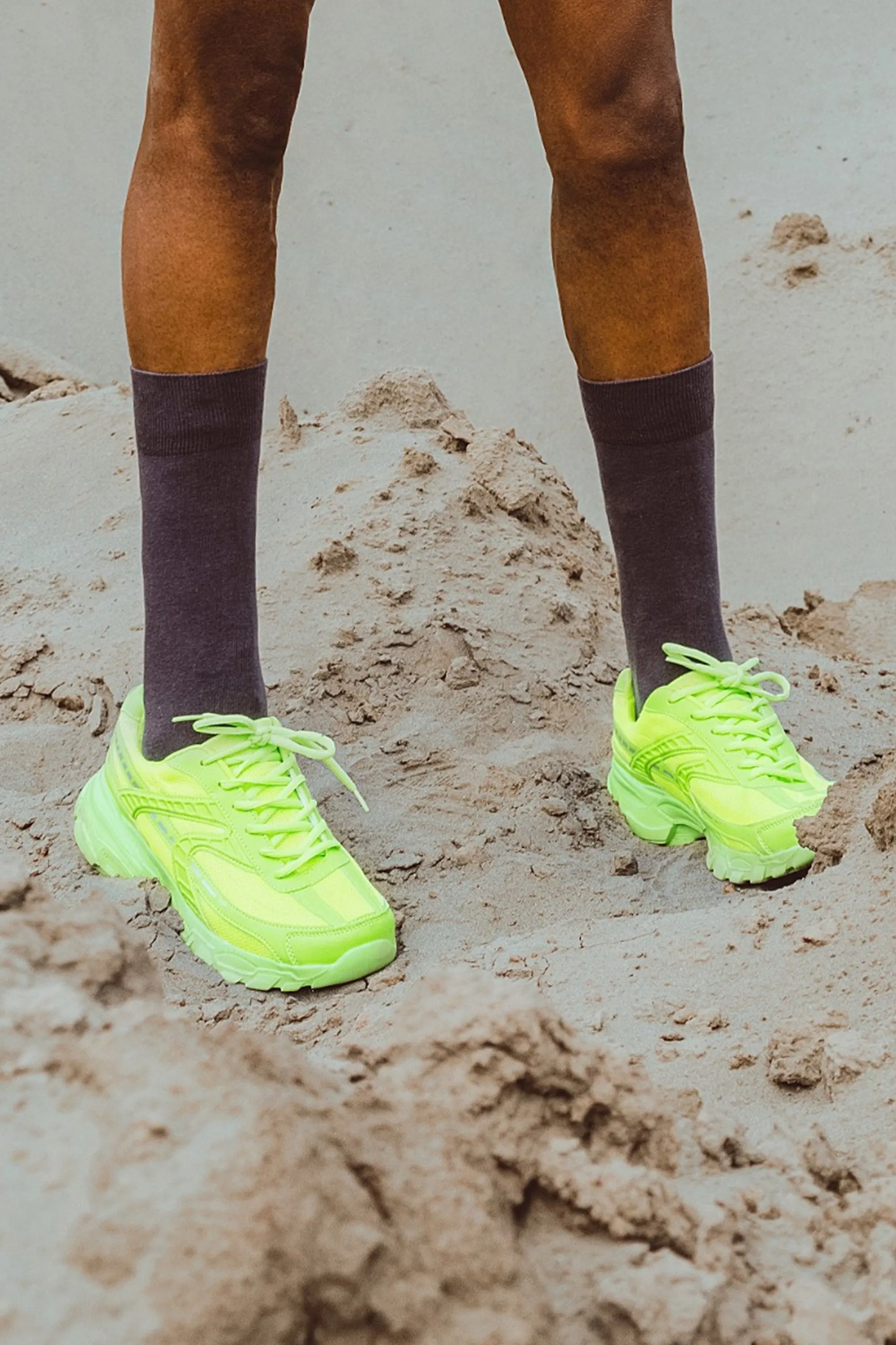 Neon Green Trainer Shoes