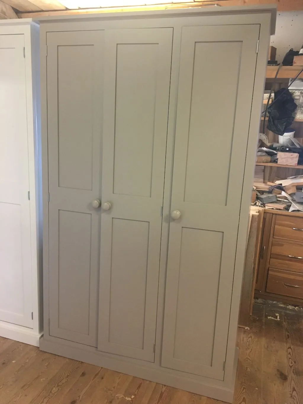 **NEW 3 Door Hall, Utility Room, Cloak Room Coat Cupboard with SHOE STORAGE RACKS (40 cm deep)