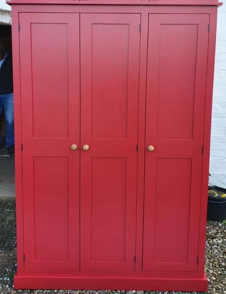 **NEW 3 Door Hall, Utility Room, Cloak Room Coat Cupboard with SHOE STORAGE RACKS (40 cm deep)