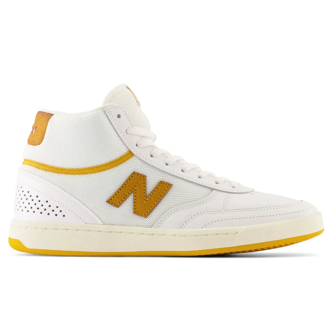 New Balance Numeric 440 High Skateboard Shoe - White/Yellow