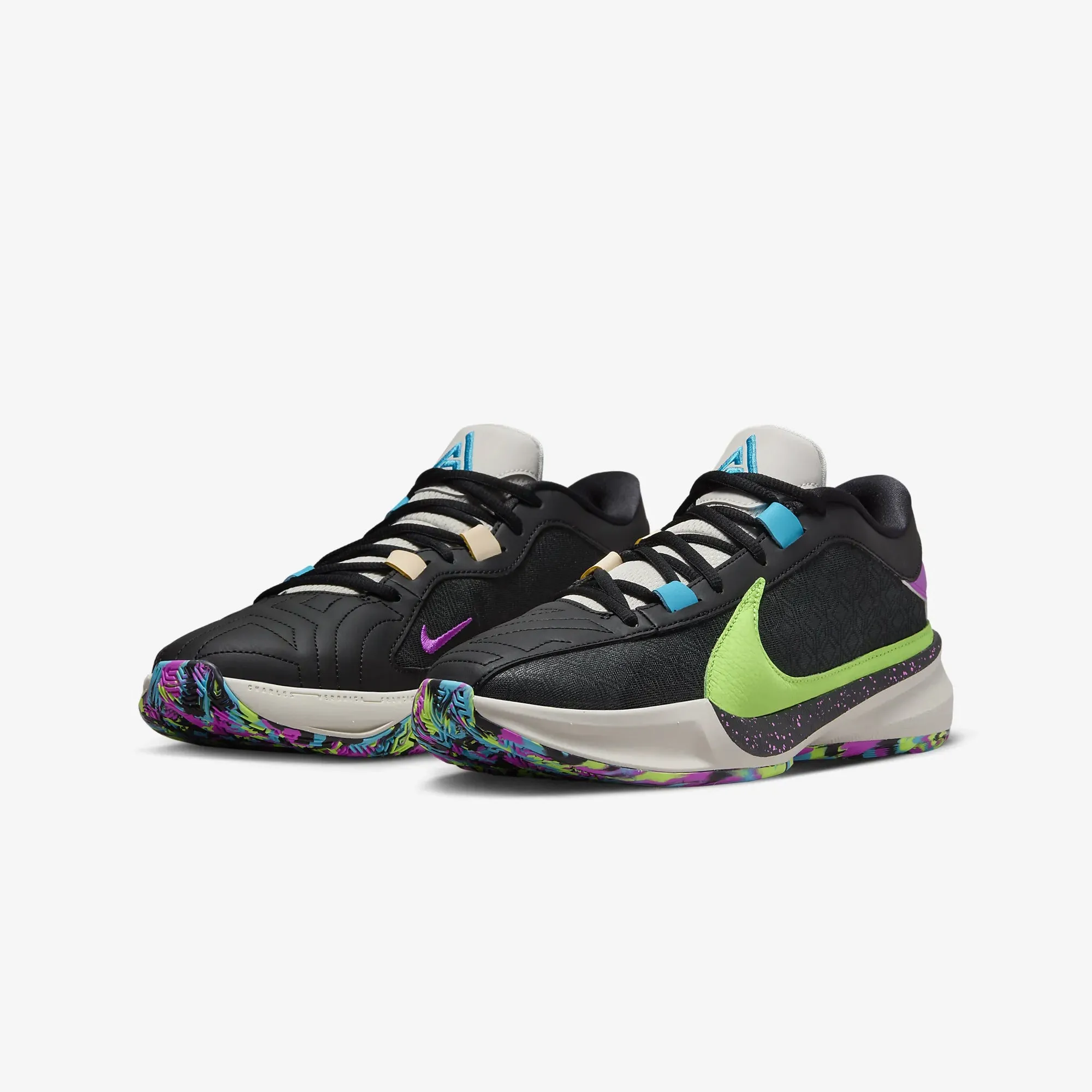 Nike | FREAK 5 EP  { BLACK/PHANTOM-FUCHSIA DREAM-BALTIC BLUE